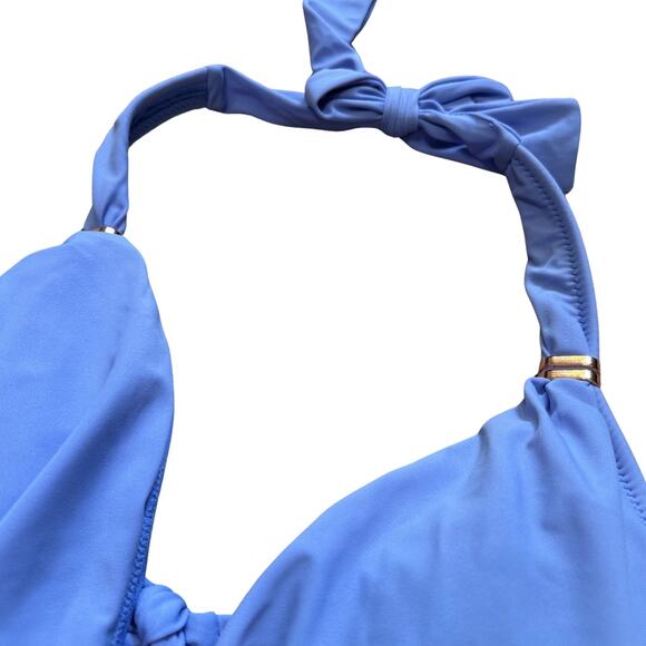 BAR III Core Solids Cowl Cutout Periwinkle Purple Monokini One Piece Swim NWT S - Picture 7 of 8